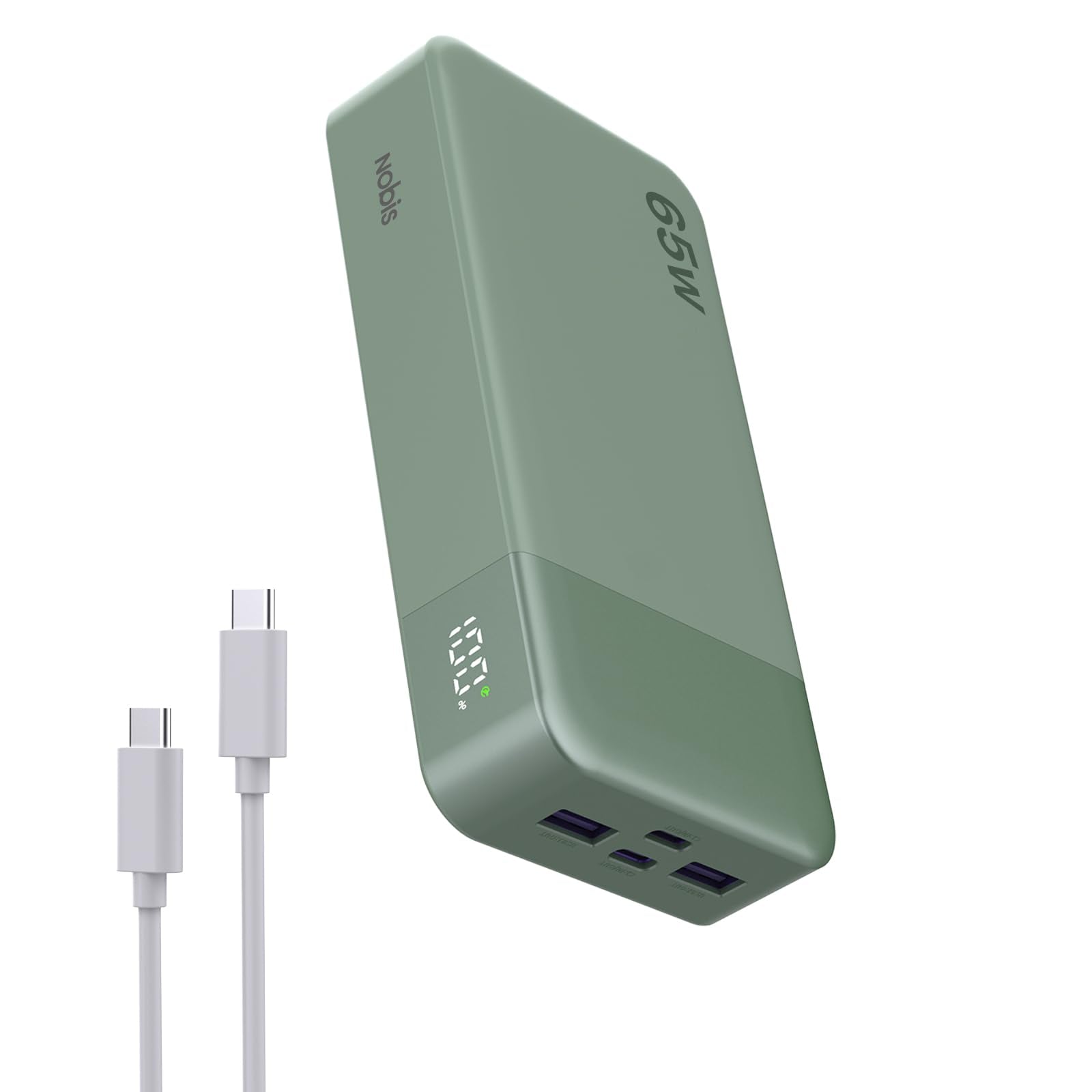 NOBIS 65W 20000mAh Portable Charger Power Bank Fast Charging - NOBIS Official Imagery - 1