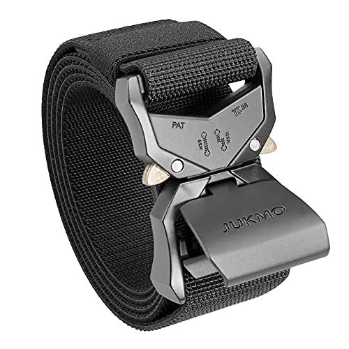 JUKMO Tactical Belt, Military Hiking Rigger 1.5" Nylon Web Work - Product Imagery
