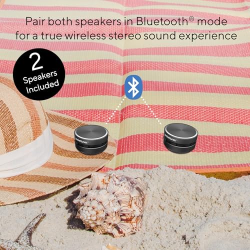 PocketTunes Bone‑Conduction Bluetooth Speakers – 2‑Pack Mini - Product Imagery