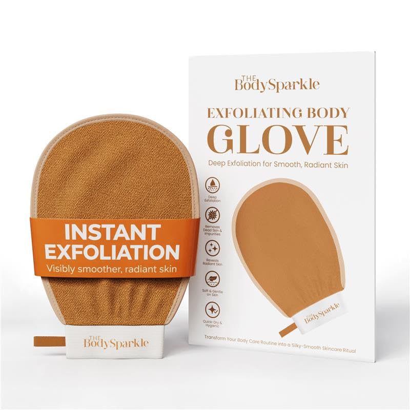 Exfoliating Glove for Shower & Bath – Viscose Body Scrubber Mitt - Product Imagery