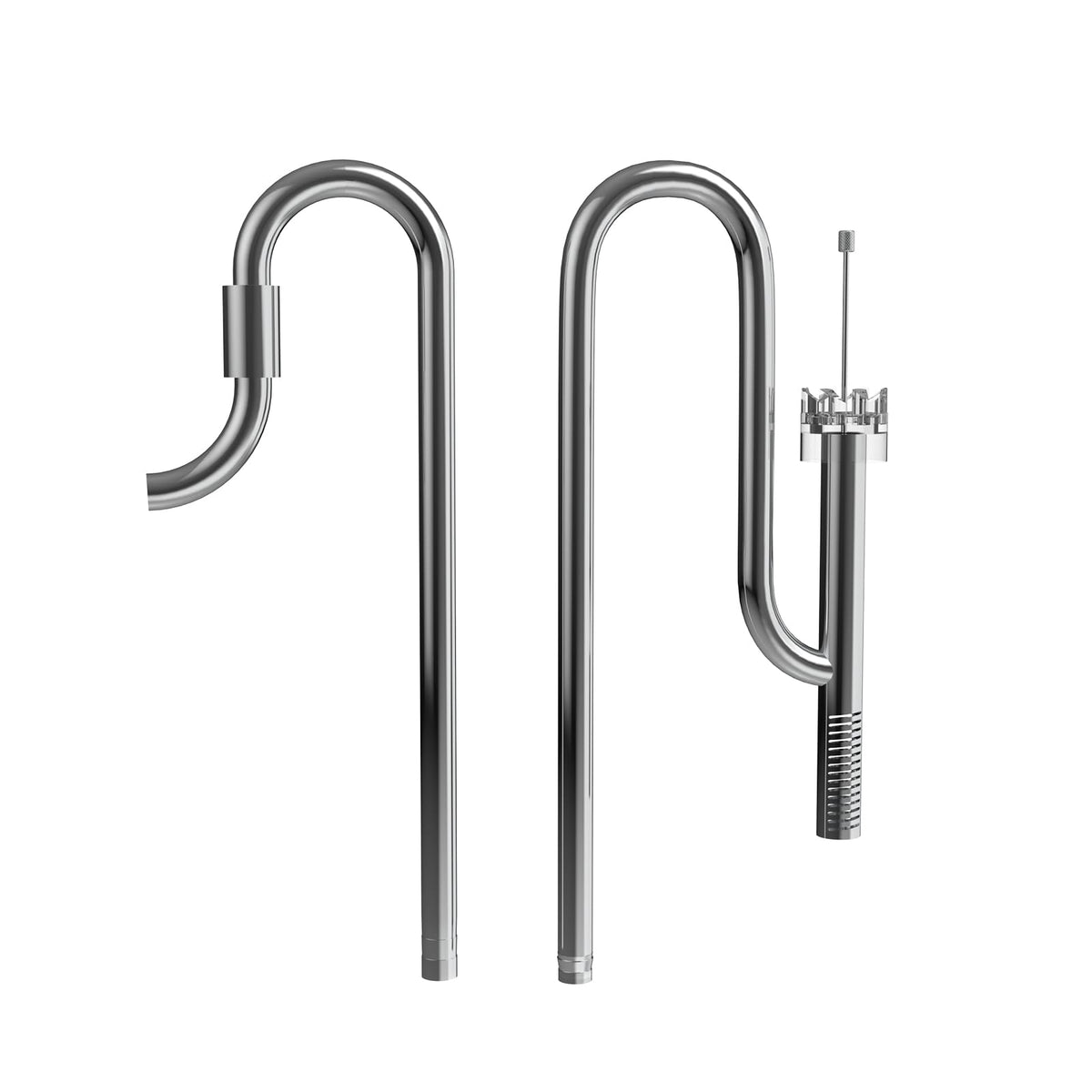 FZONE Aquarium Stainless Steel Skimmer Lily Pipes Inflow and - FZONE Official Imagery - 1