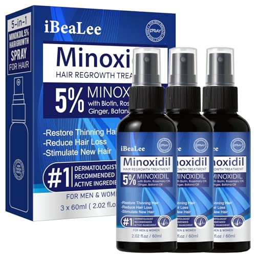 YUEJOIKL 5% Minoxidil and Women Hair Growth, Minoxidil Spray Hair Regrowth with - YUEJOIKL Official Product View 1