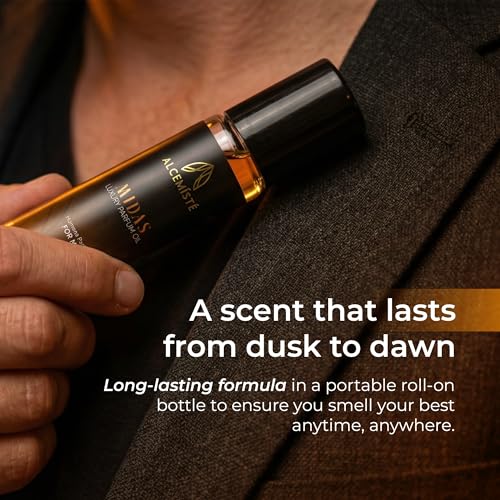 Concentrated Pheromone Cologne for Men – Oil-Based, Amber Wood & - Product Imagery