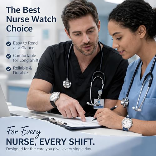 Diaofendi Waterproof Nurse Watch for Medical Professionals,Women - Product Imagery