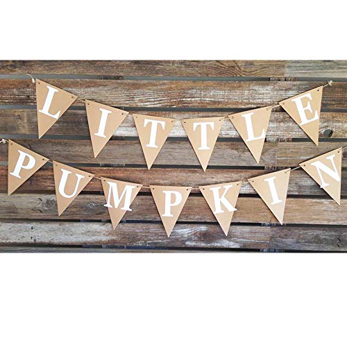 Little Pumpkin Banner for First Birthday or Baby Shower - Product Imagery
