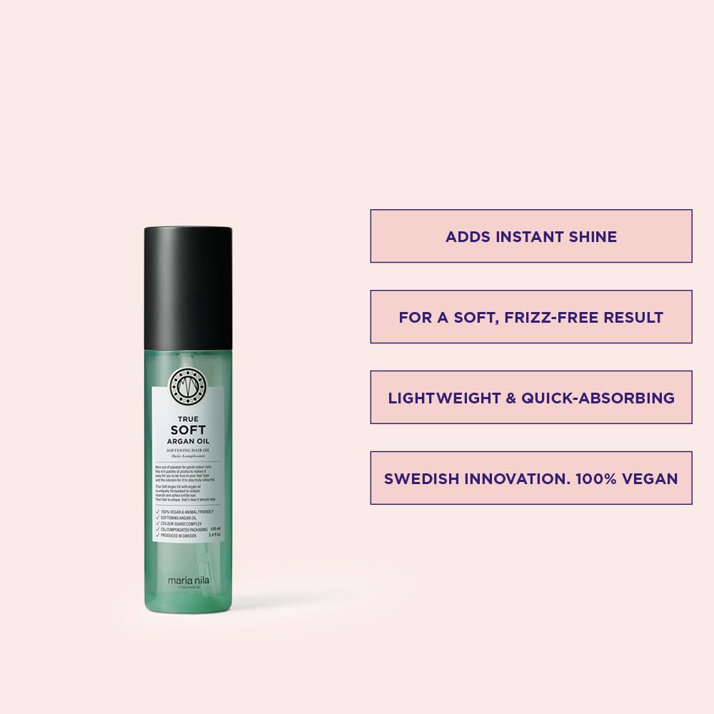 Maria Nila True Soft Moisturizing Argan Oil For Dry Brittle - Maria Nila Official Imagery - 3