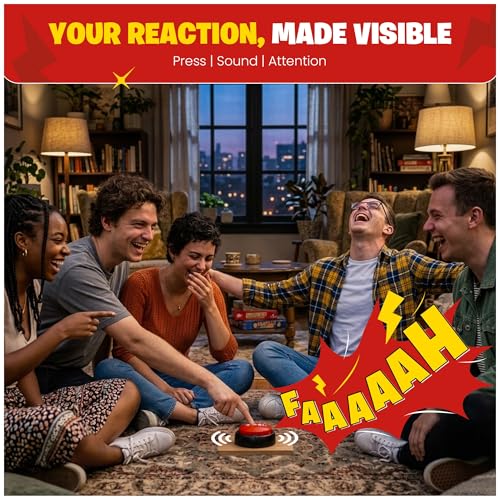 Viral FAAAH Meme Sound Button – Funny Desk Buzzer, Joke & Party - Product Imagery