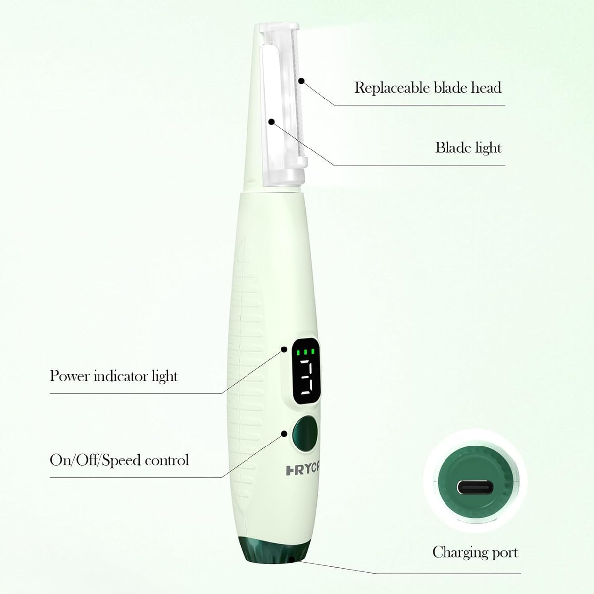 Dermaplane Razor for Women Face Sonic Rechargeable - MSDWLGS Official Imagery - 5