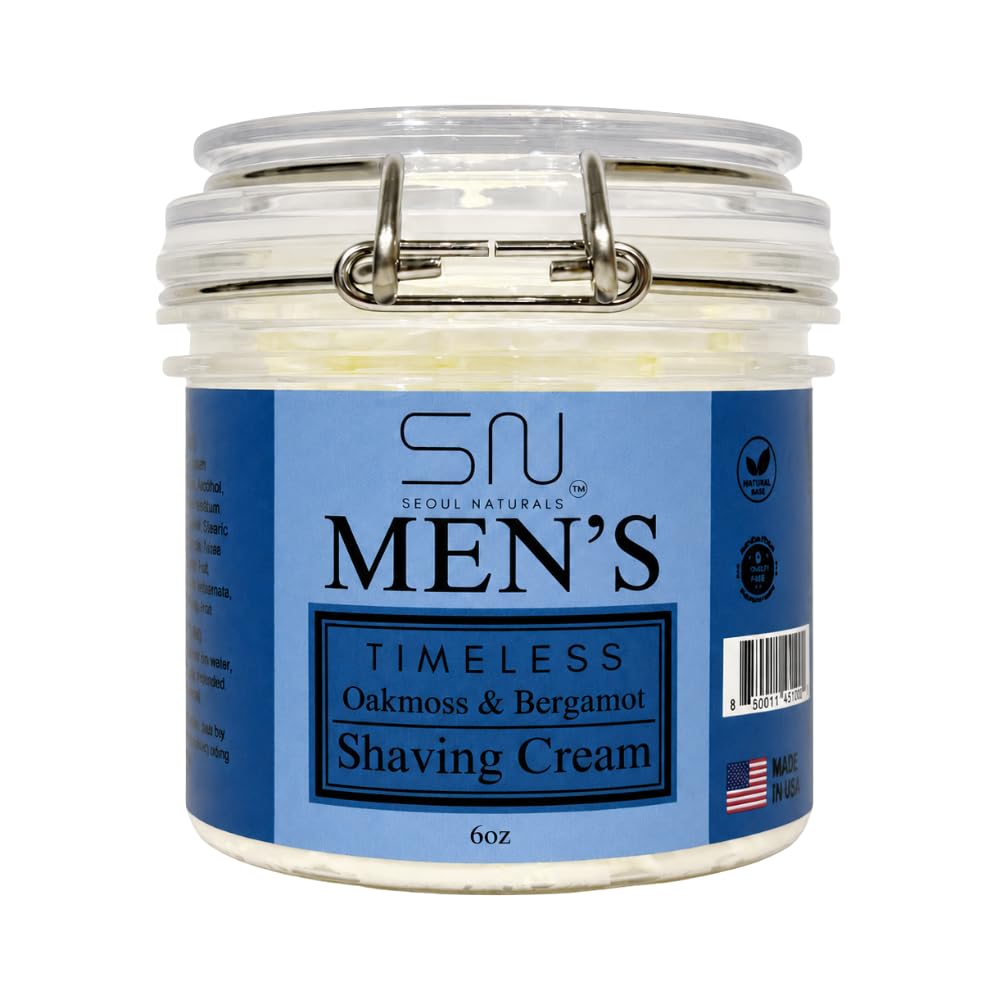 Indulgent Black Oud Shaving Cream with Barber Brush k beauty - Seoul Naturals Official Imagery - 8