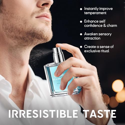 Pheromone Cologne for Men, Premium Long-Lasting Perfume Oil, - Product Imagery