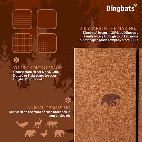 Dingbats* - Wildlife A4 Lined Notebook - Extra Large Hardcover - Product Imagery