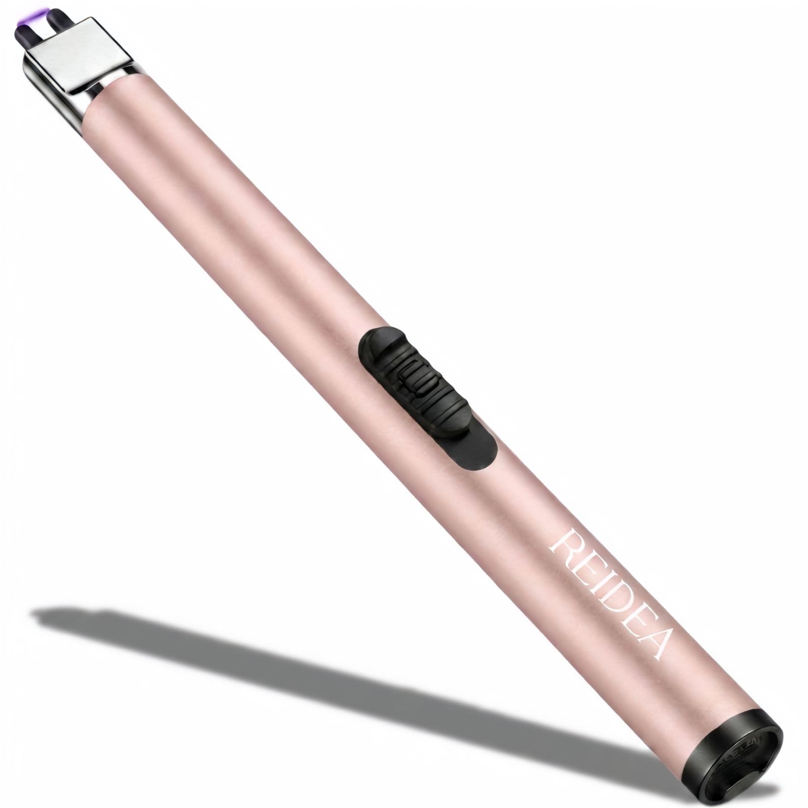 REIDEA Candle Lighter Rose Gold, Long USB Rechargeable Electronic by REIDEA - Angle View 1