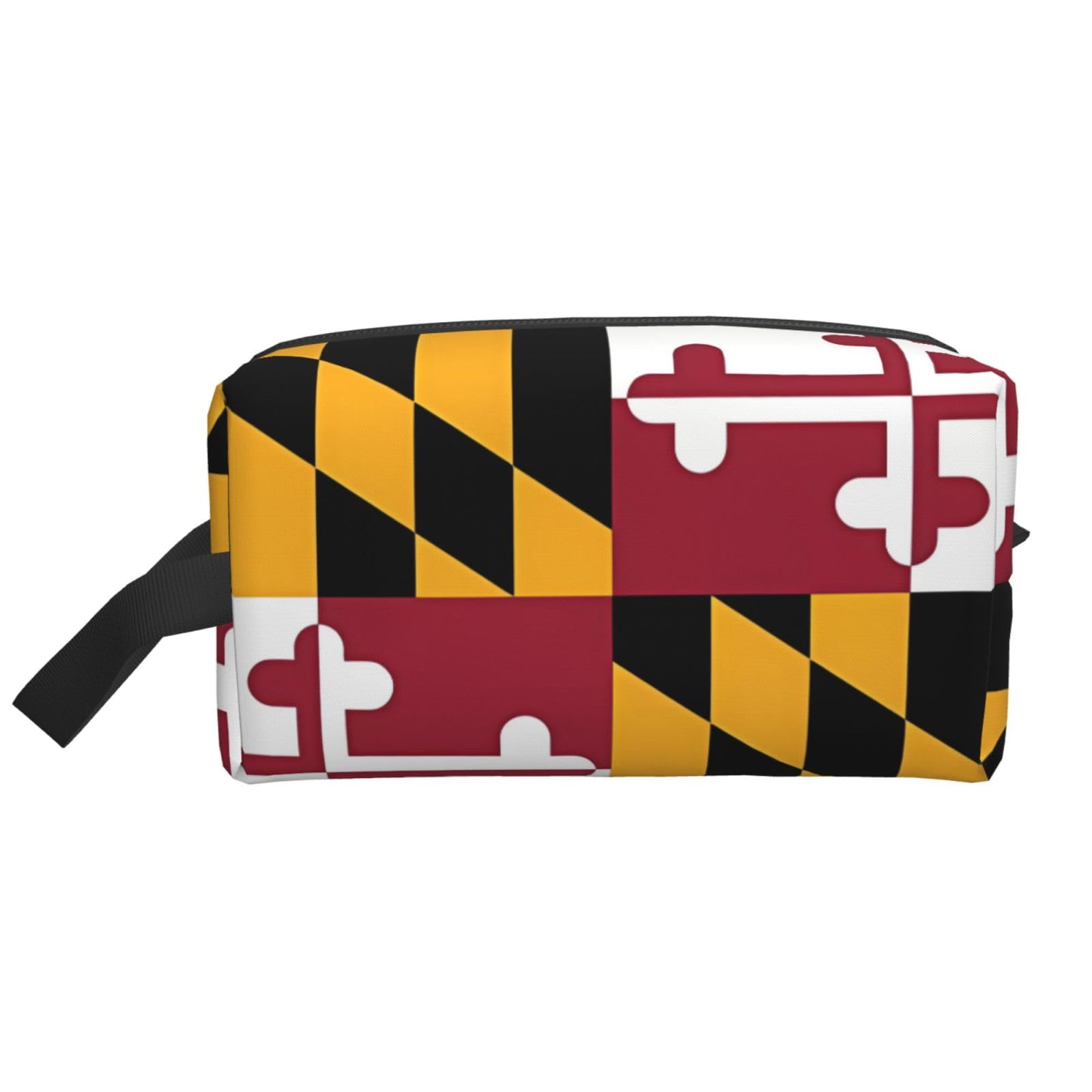 SXZVVBN Flag of Maryland Large Capacity Travel Toiletry Bag Durable Oxford Cloth Makeup Organizer Cosmetic Pouch