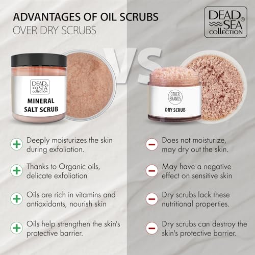 Dead Sea Collection Coconut Salt Scrub – Exfoliating Body Scrub - Product Imagery