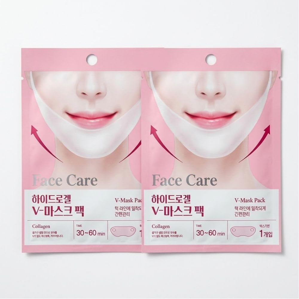 Collagen Hydrogel Chin Patch, Hydrating Mask 3 Pack 브이라인 턱 마스크 - Benepisyo