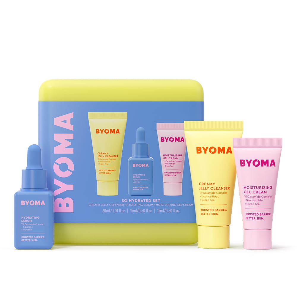 BYOMA So Hydrated Set – Jelly Cleanser, Hydrating Serum, Gel - BYOMA