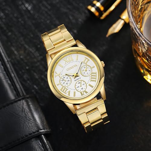 Women Girls Wholesale 2 Pack Watch Set Roman Numerals Dial with - Product Imagery