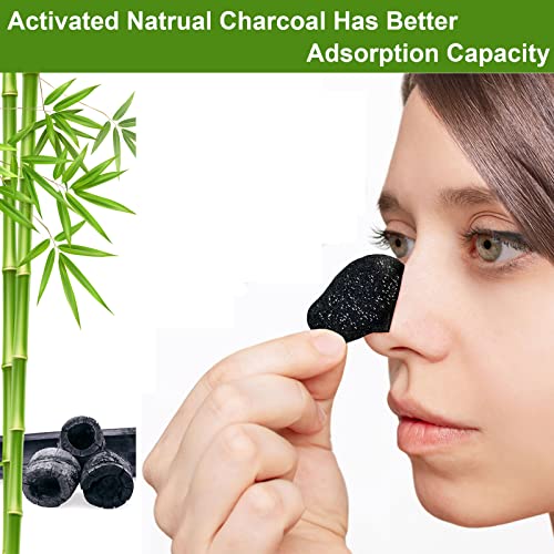 ELAIMEI Pore Strips, 80 Pcs, Natural Charcoal Blackhead Remover - Product Imagery