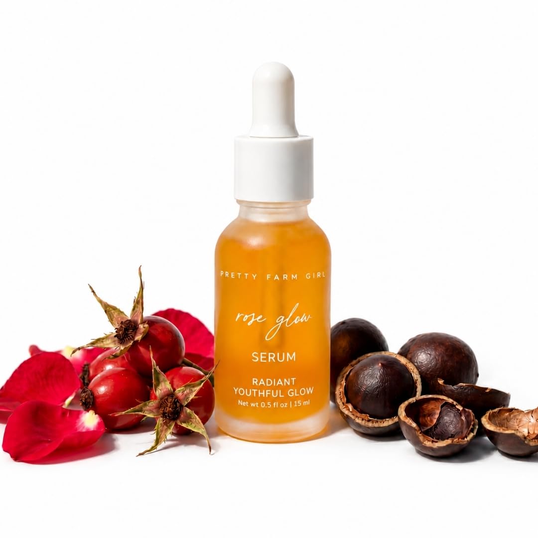Pretty Farm Girl Pomegranate Glow Natural Face Serum – With - Pretty farm girl