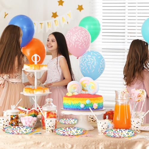 40PCS Alphabet Number Party Supplies Rainbow Alphabet Disposable - Product Imagery
