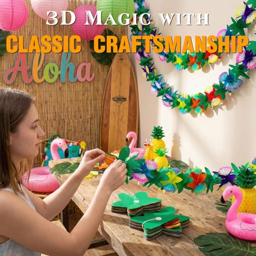 FUTUREPLUSX 2 Pack Tropical Garland Party Decorations, 20ft - Product Imagery