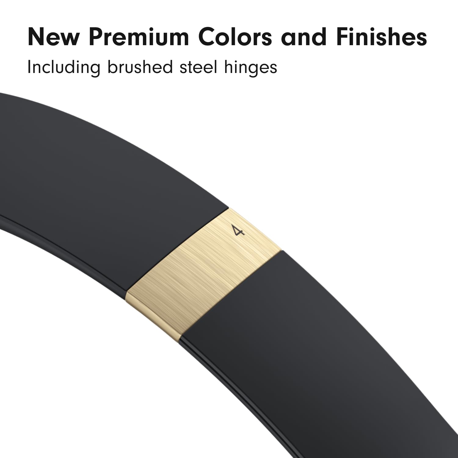 Beats Solo 4 wireless on-ear Bluetooth headphones in black and gold with sleek design and comfortable fit.