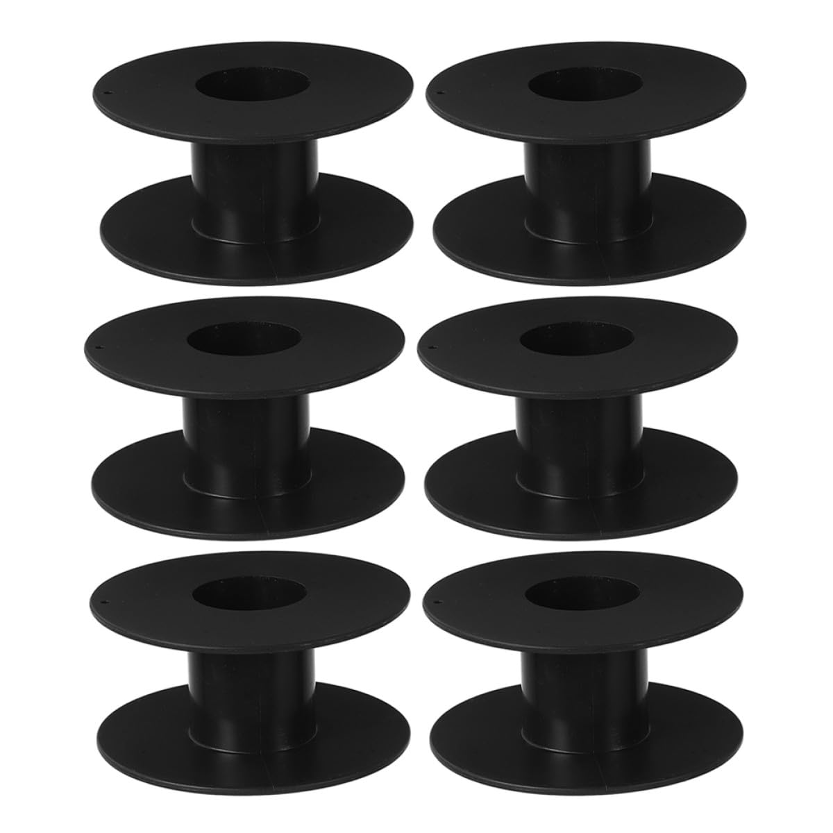 Mikinona 6-pack plastic electrical cord reel set with wire spools for organizing heating wire, soldering rope, and cable management.