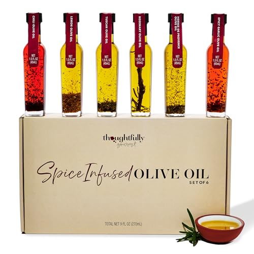 Spice Infused Olive Oil Gift Set Spanish Extra Virgin - Thoughtfully Official Imagery - 1