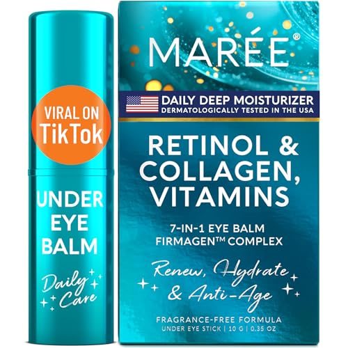 MAREE Under Eye Balm Stick Hydrating – Retinol Caffeine Under - Product Imagery