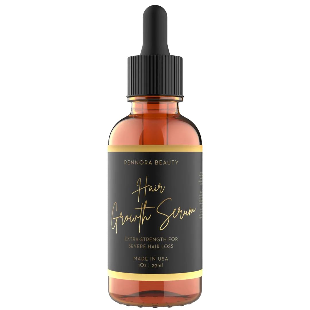 Rennora Extra Strength Hair Growth Serum Rosemary Castor Oil - RENNORA BEAUTY Official Imagery - 2