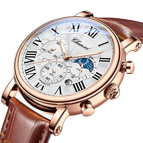 FANMIS Men Classic Watches Chronograph Analog Watch Business - Product Imagery