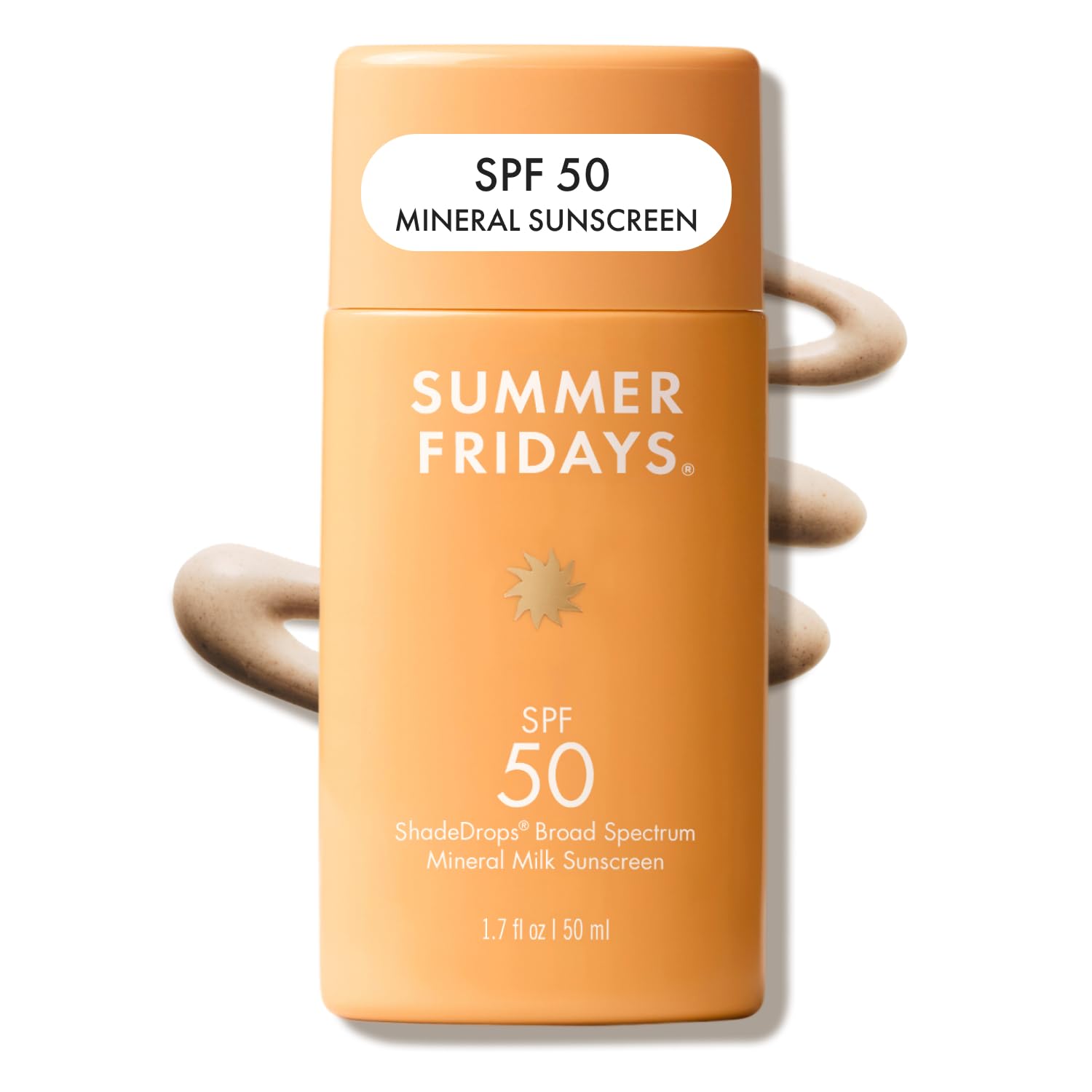 Summer Fridays ShadeDrops SPF 50 Mineral Milk Sunscreen - Summer Fridays Official Imagery - 1