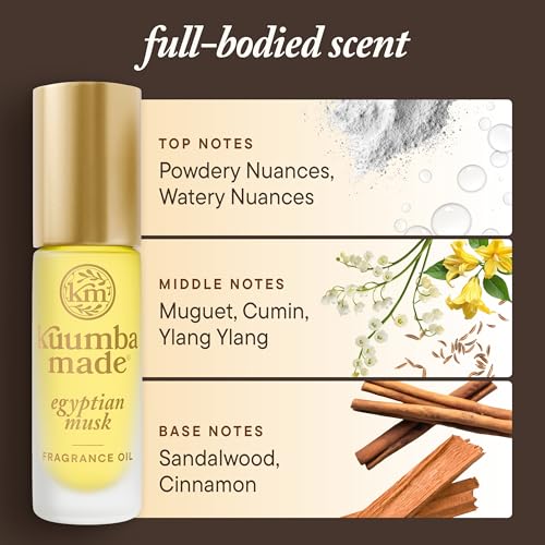 Kuumba Made Egyptian Musk Fragrance Oil Roll-On, Alcohol-Free, - Product Imagery