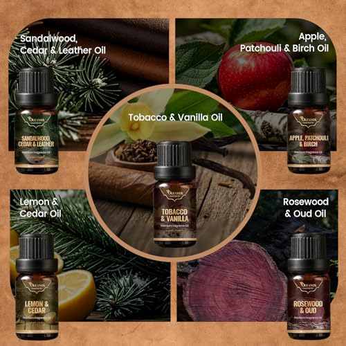 Men Essential Oils Set, Gift for Men, Masculine Diffuser Oil - Product Imagery