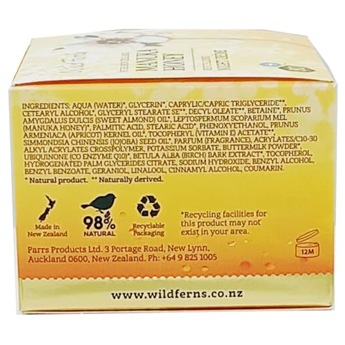 Wild Ferns Manuka Honey Revitalising Night Crème 100g - Product Imagery