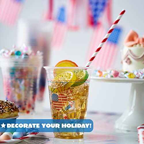 JOYIN 4th of July Cups, 72 Pcs 16 OZ 250th Anniversary Patriotic - Product Imagery