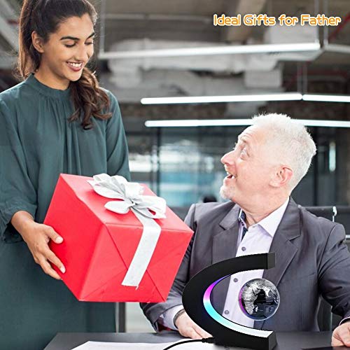 Magnetic Levitating Globe with LED Light | Cool Tech Gift for - Product Imagery