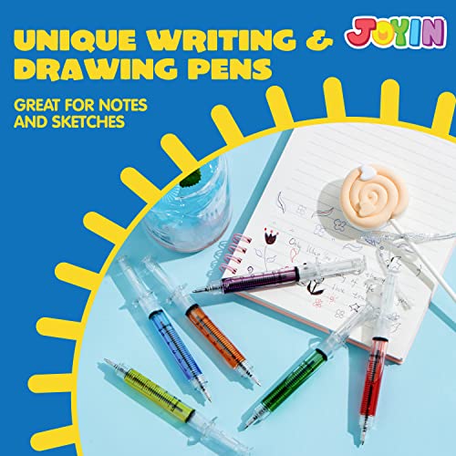 JOYIN 36pk Retractable- Syringe Pens Bulk Party Favors Fun Nurse - Product Imagery