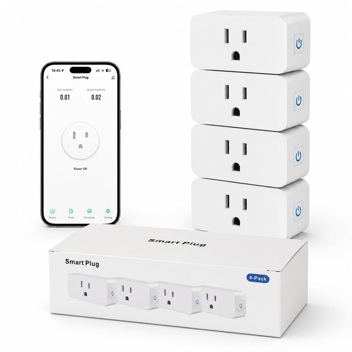 Loopo Smart Plug Mini with Energy Monitoring 15A 2 4G Wi Fi - Loopo Official Imagery - 2