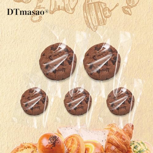 DTmasao 4x6 Inches 100 Pcs Clear Self Sealing Cellophane Bags - Product Imagery