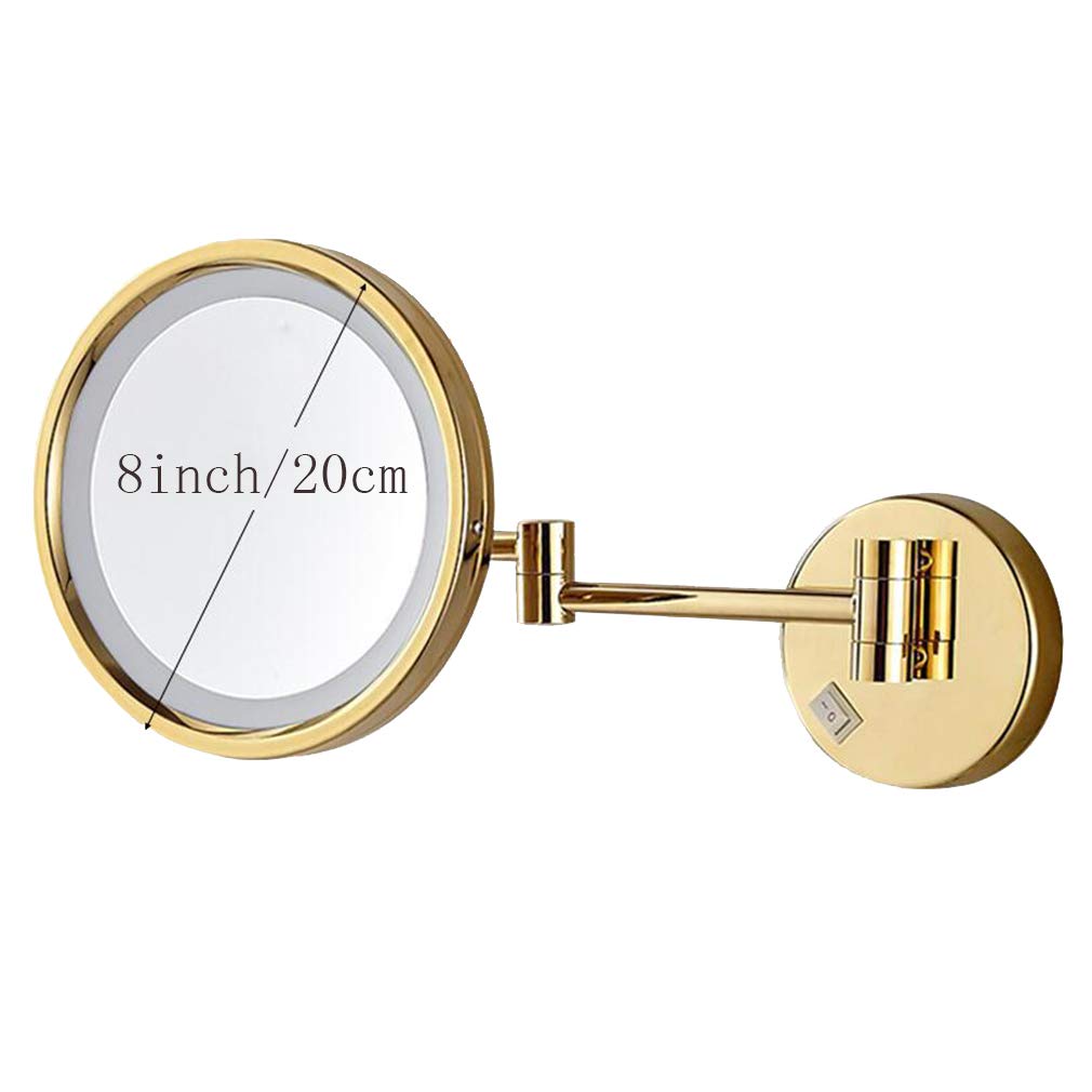 LED Makeup Vanity Mirror 3X Magnification Beauty Mirror Wall - EHGLGFTK Official Imagery - 7