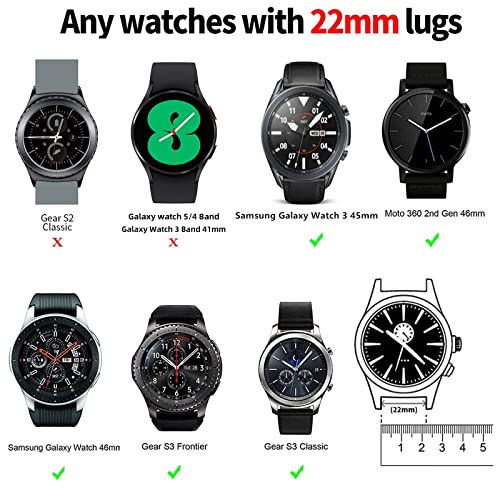 Lerobo Compatible with Samsung Galaxy Watch 3 45mm/Galaxy Watch - Product Imagery