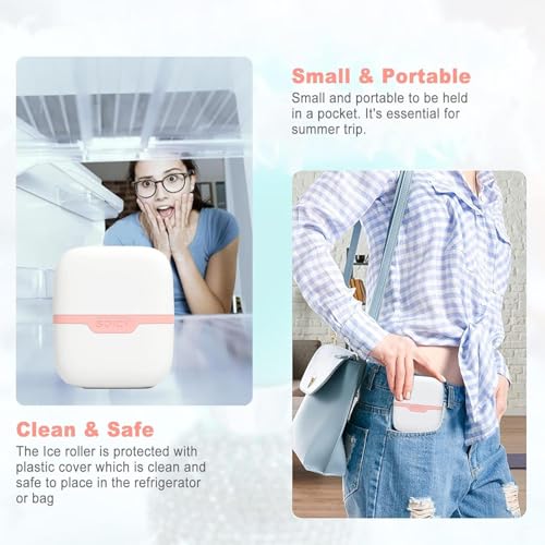 Ice Roller Set for Face and Eyes - Facial Skin Care Tools with 2 - Product Imagery