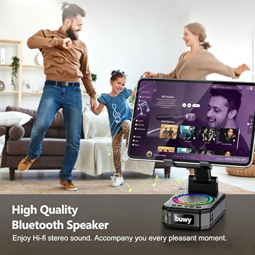 Wireless Charger Phone Stand with Bluetooth Speaker, Birthday - Product Imagery