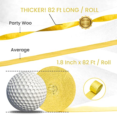 PartyWoo Pastel Crepe Paper Streamers 6 Rolls 492 FT Streamers - Product Imagery