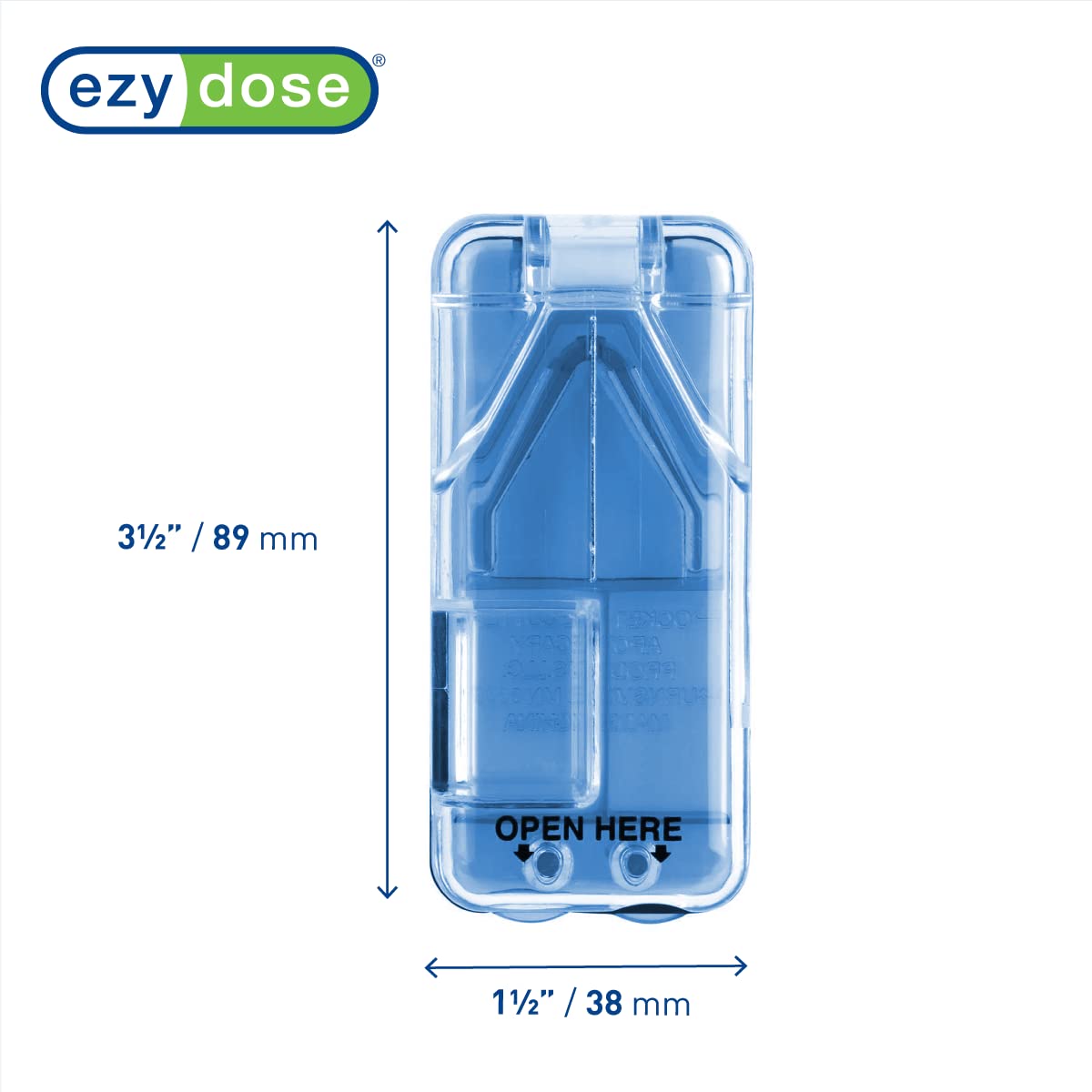 Ezy Dose Pill Cutter and Splitter with Built-in Pill Dispenser, E by EZY DOSE - Angle View 5