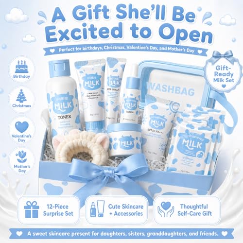 Milk Skin Care For Kids Teens Gift Set - Skin Care Set For Girls - Product Imagery