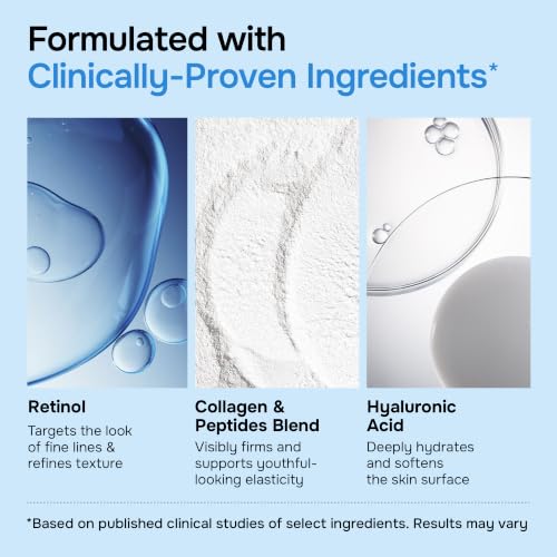 Retinol Collagen Face Serum - Anti-Aging Moisturizer for Women, - Product Imagery