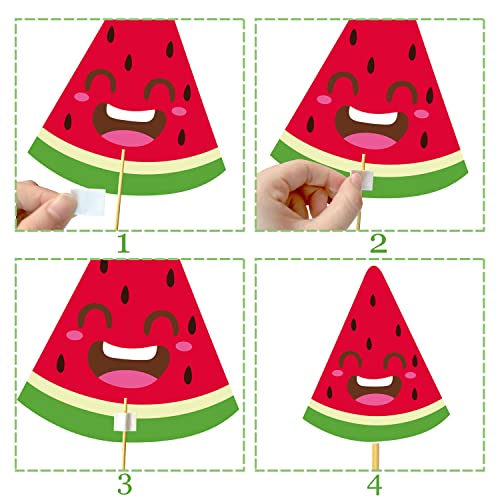 Tutti Frutti Party Centerpieces Sticks 24pcs Summer Fruit Table - Product Imagery