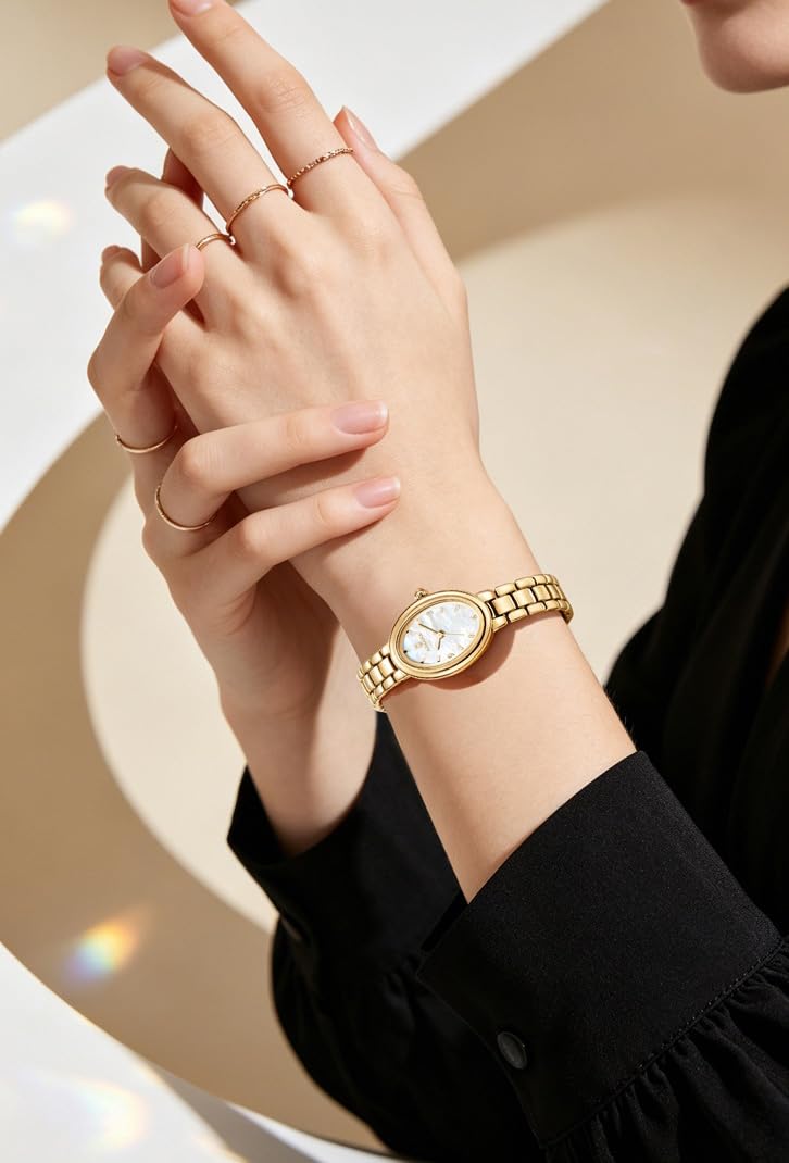 MASTOP Women s Oval Bracelet Watch Stainless Steel Easy Read - MASTOP Official Imagery - 4